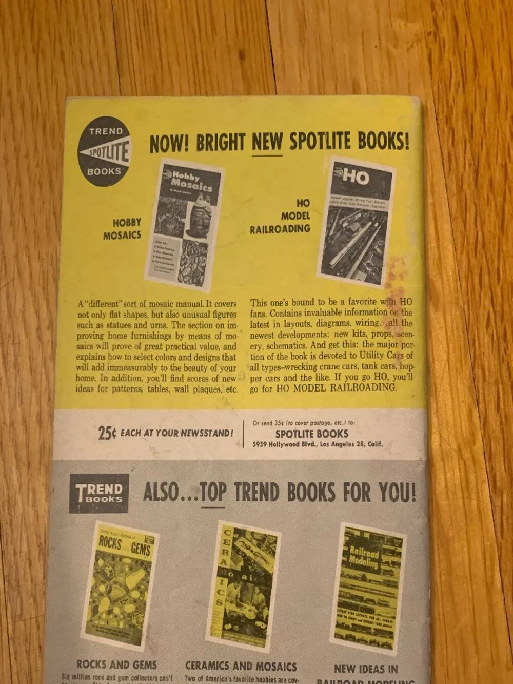1958 Spotlite Books How to Polish Rocks and Gems H-103 Pamphlet B&W Photos rock